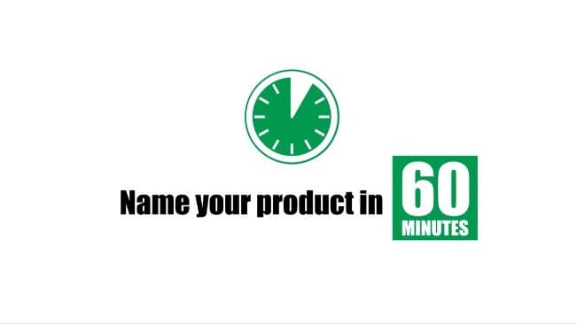 Name Your Product in 60 Minutes