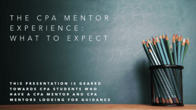 The CPA Mentor Experience: What To Expect