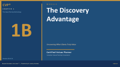 CVP® 1B: The Discovery Advantage - Client Values Discovery