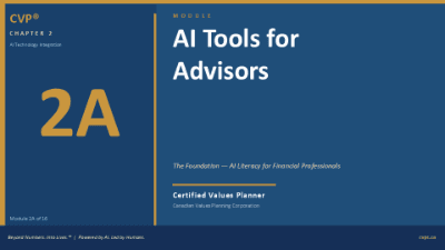 CVP® 2A: AI Tools for Advisors - AI Financial Planning