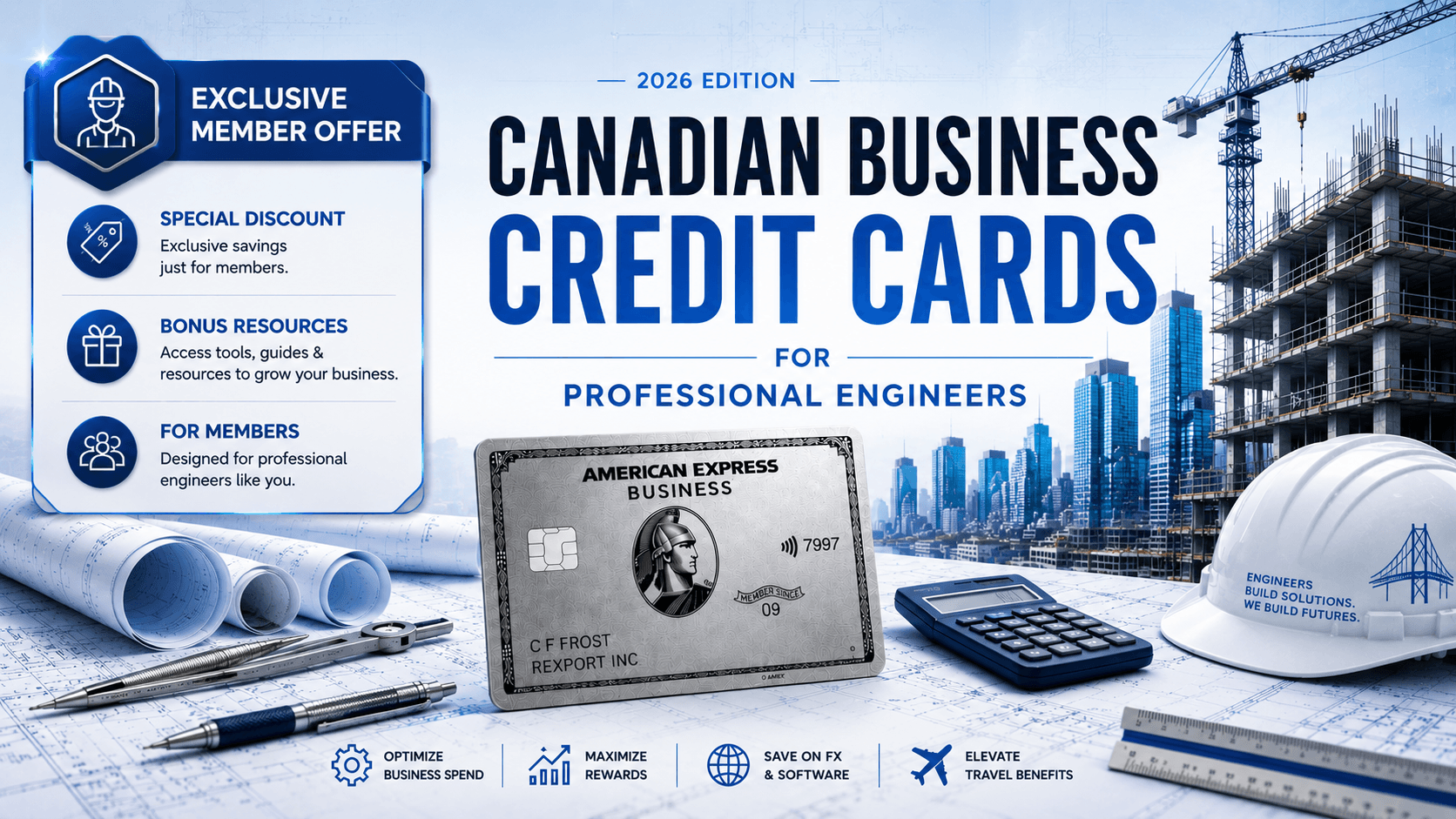 Canadian Business Credit Cards for Professional Engineers (2026 Edition) 