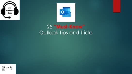 25 Must Know Outlook Tips and Tricks