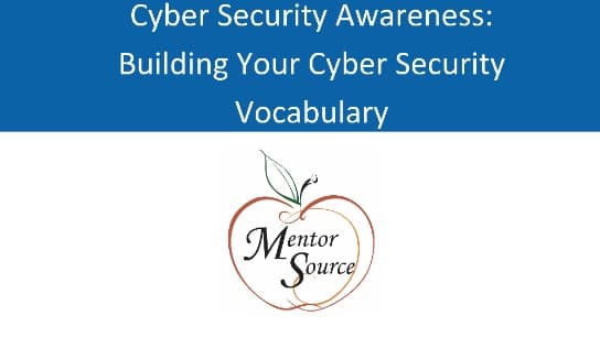 Building Your Cyber Security Vocabulary