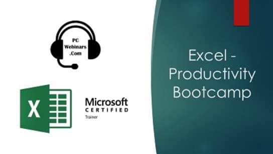 Excel Productivity Bootcamp