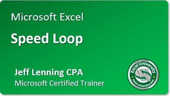 Excel Speed Loop
