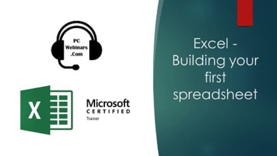 Excel Basics - Building your First Spreadsheet