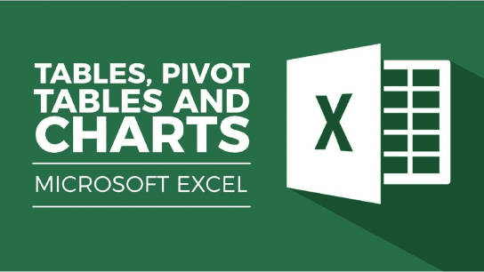 Tables, Pivot Tables and Charts in Excel