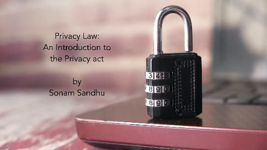 Privacy Law: An Introduction to the Privacy Act