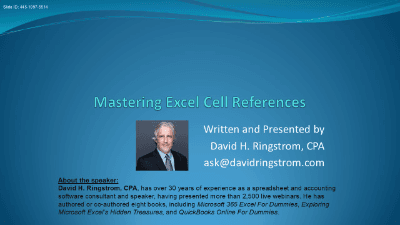 Mastering Excel Cell References